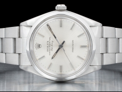 Rolex AirKing 34 Argento Oyster Silver Lining Dial  5500